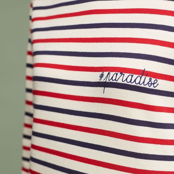 Anthropologie Maison Labiche Paradise Striped Mariniere Top - Picture 5 of 9